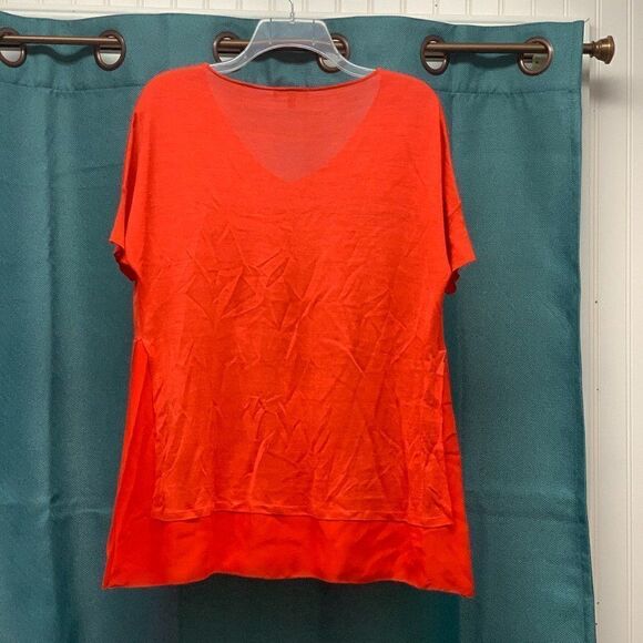 Eileen Fisher 100% Silk Blouse Size PM - Picture 2 of 6